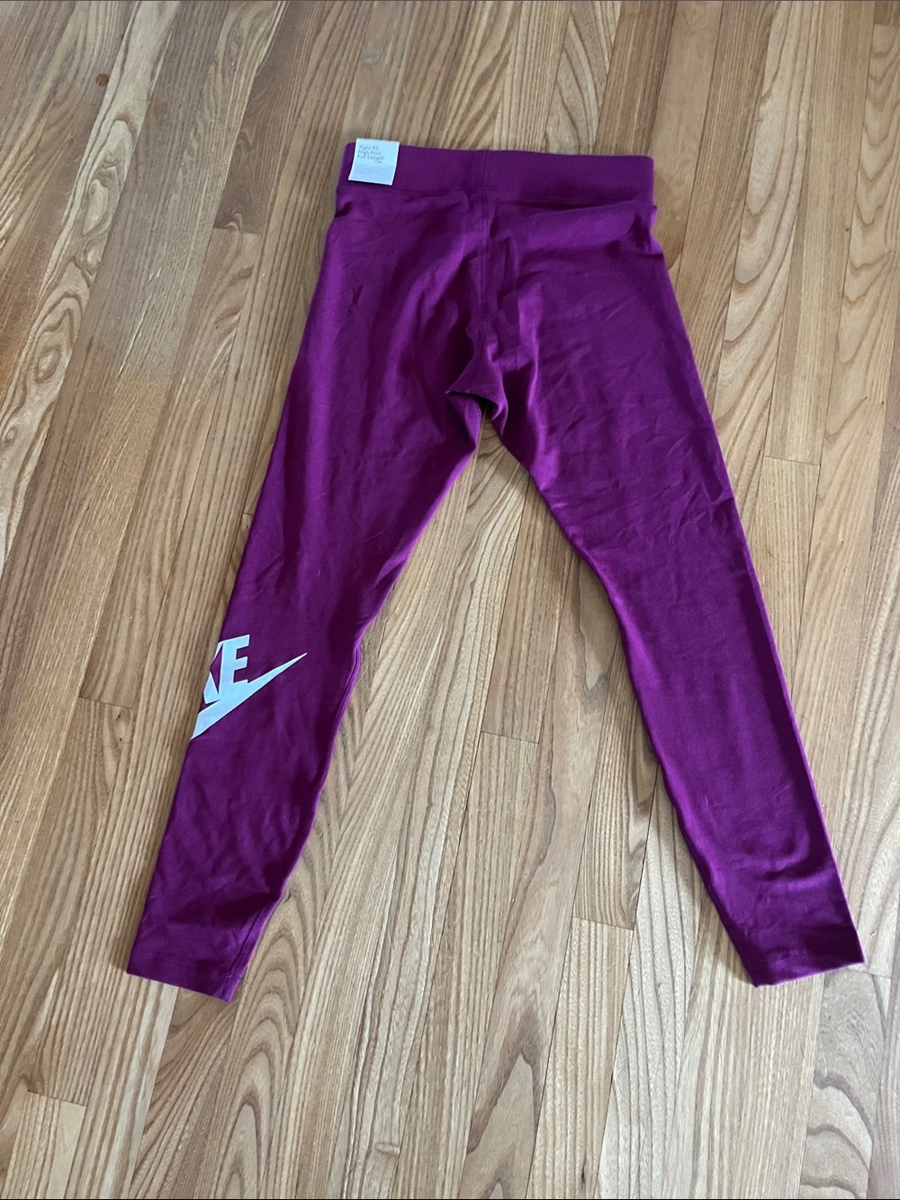 Nike Women’s Plum Leggings with White Logo NWT SIZE M